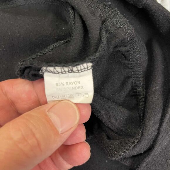 Tunic Top Womens 24W Plus Black Long Sleeve Graphic Good Vibes Rainbow Boho Chic - Picture 4 of 6